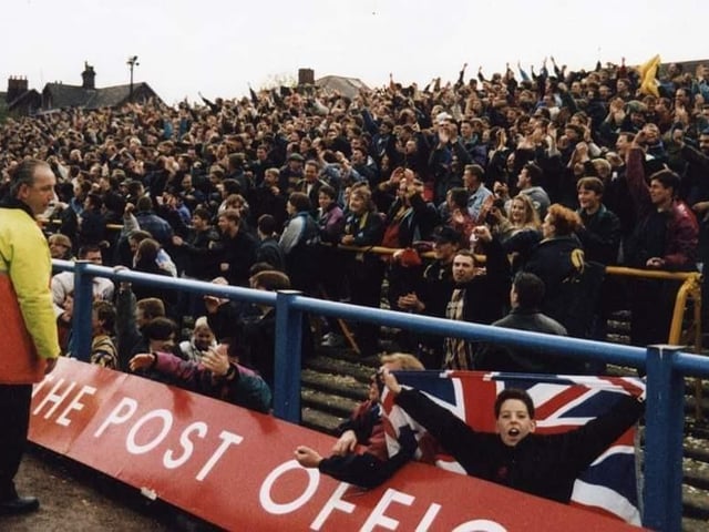 Chesterfield away was always a big occasion, and this 1-0 win was one many will remember. Do you spot any familiar faces?