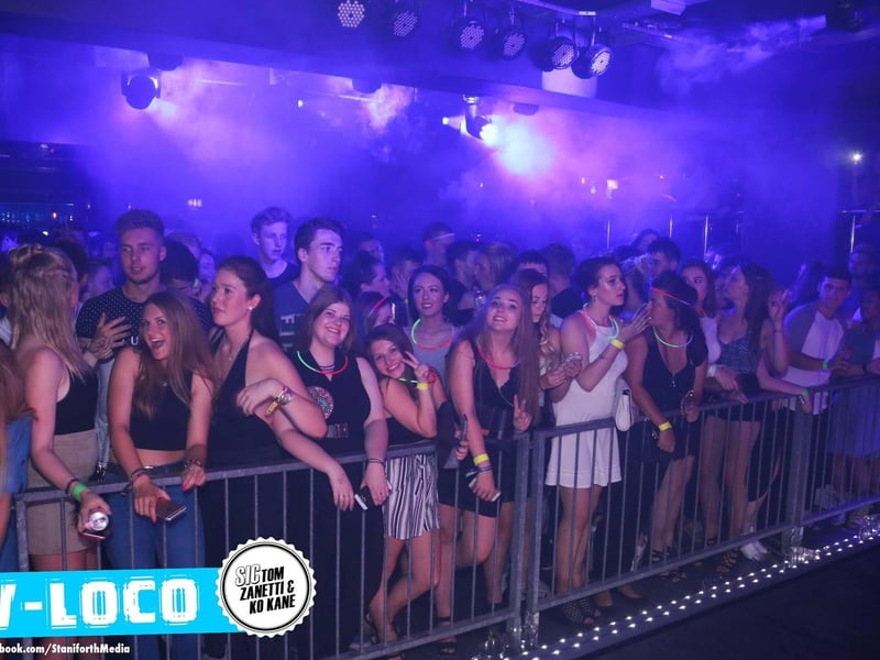 The crowd are ready for the show