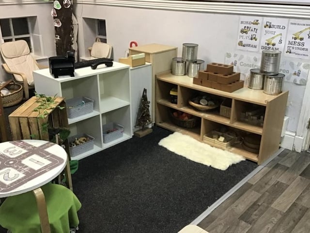 The room for children aged two-four boasts a construction area. Little Lambs Day Nursery in Kirkby is celebrating a good Ofsted report.