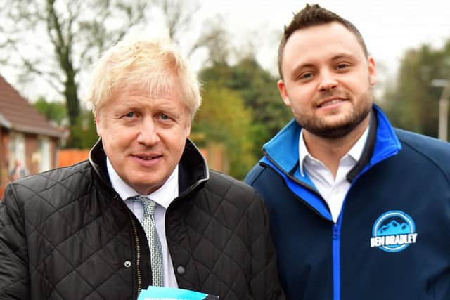 MP of the year nominee, Ben Bradley, with Prime Minister Boris Johnson.