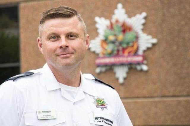 Craig Parkin, Nottinghamshire chief fire officer, said the result of the inspection was 'fantastic news'