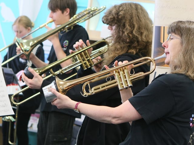 Young musicians played old classics for the heritage day.