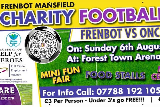 The poster for Frenbot 2023, at Forest Town Arena, Sunday, August 6 from 1pm onwards.