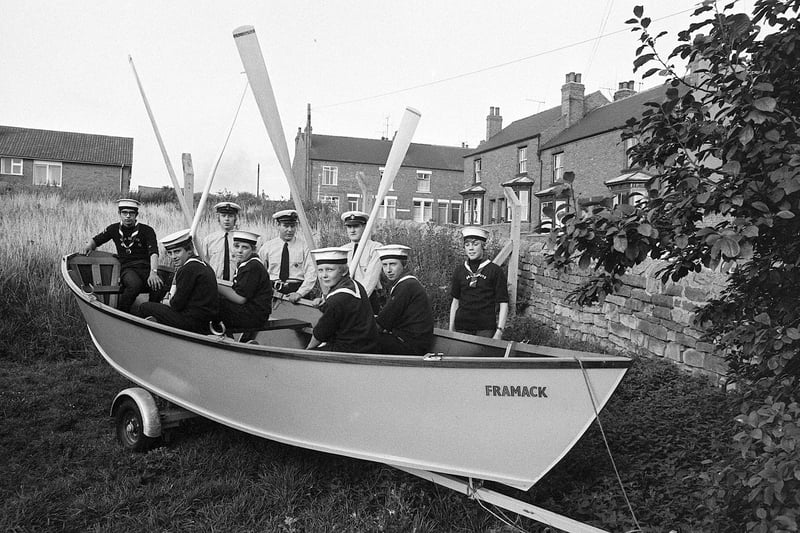 Mansfield Sea Scouts take to their boat in 1970