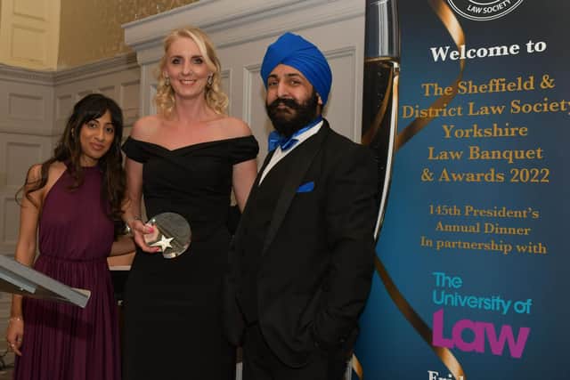 Sara Patel, Katie Ash and Paul Singh (from Sheffield Law Society)