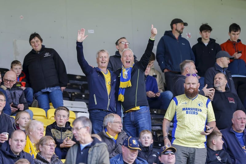 Mansfield Town fans enjoy a day to remember at Meadow Lane.