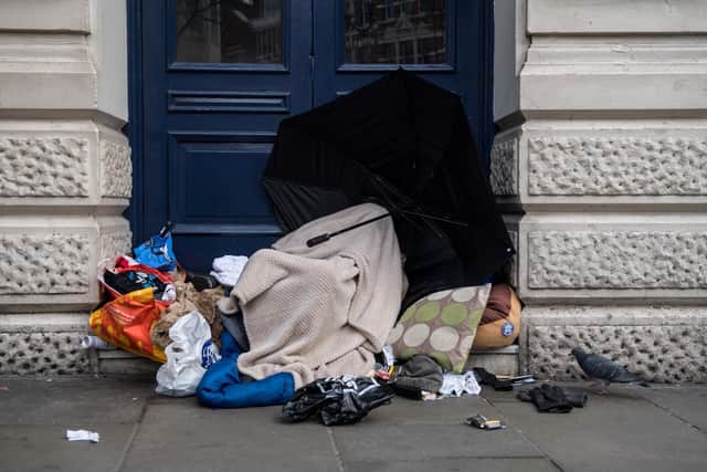 Dozens of households in Mansfield were assessed as homeless or threatened with homelessness last winter, figures show.  (Photo by Chris J Ratcliffe/Getty Images)