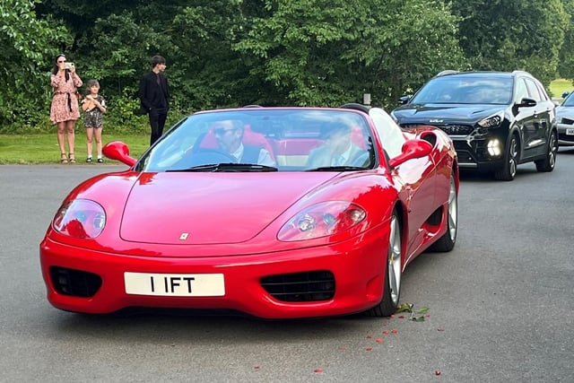 One student even rocked up to Meden School prom in a Ferrari.