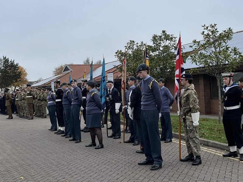 Among the organisations taking part in the parade were the Royal British Legion (RBL), the Army, Royal Navy and Royal Air Force, local Cadet forces and Guides and Scouts.