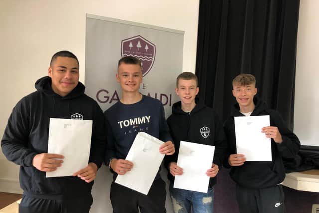 Jordan Naivalu, Jack Tyler, Curtis Young and Max Ward from Garibaldi school