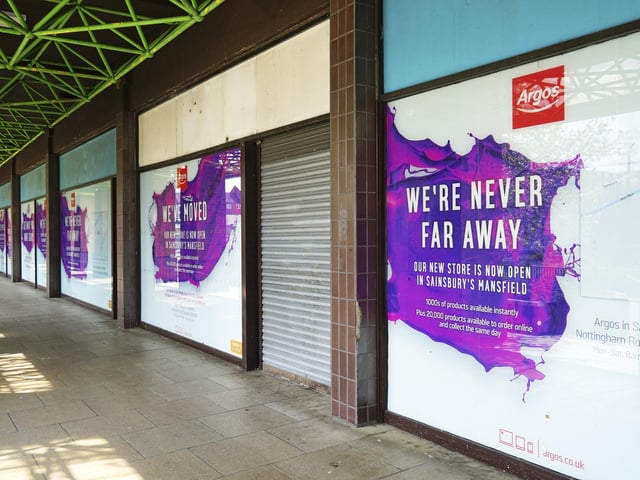 Argos was in the Rosemary Centre in Mansfield before it was moved into Sainsbury's on Nottingham Road.