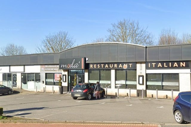 Moda Italian Restaurant at Annesley Road, Hucknall, was rated five out of five on February 28