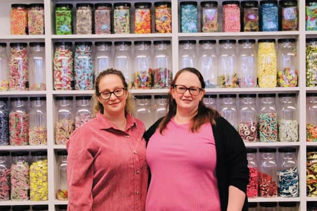 'Two Sweet Sisters' Abigail Cerepovicius and Joanne Berry inside their new shop.