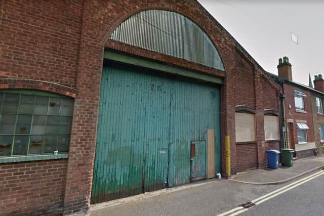 The former bus depot on Lindley Street in Mansfield where the stand-off took place. Photo: Google.