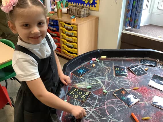 Pupil Klea Velia at Oak Tree Primary School, Jubilee Way North, Oak Tree, Mansfield.
