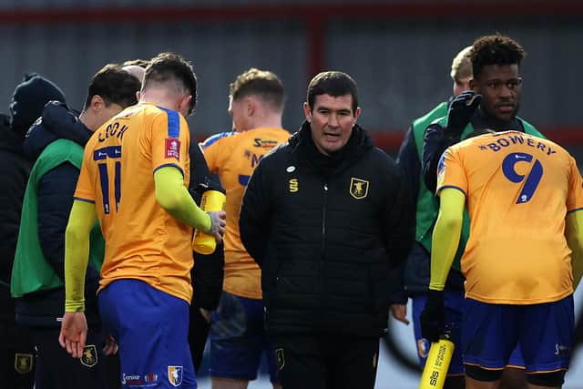 Nigel Clough wants Mansfield to show the same effort and desire shown at Chelthenham Town.(Photo by Eddie Keogh/Getty Images)
