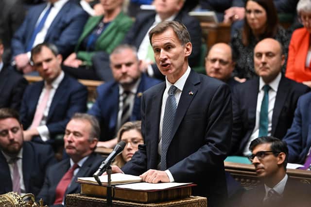 Chancellor Jeremy Hunt makes his autumn budget statement.
