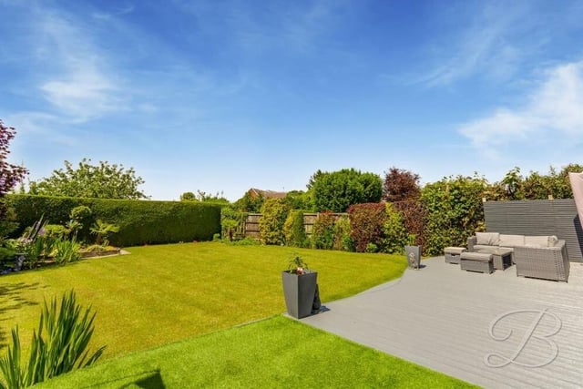 There are no overlooking neighbours here because the back garden is fully enclosed, giving a large degree of privacy. For added peace of mind, the whole property benefits from an excellent CCTV security system.