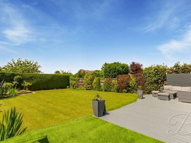 There are no overlooking neighbours here because the back garden is fully enclosed, giving a large degree of privacy. For added peace of mind, the whole property benefits from an excellent CCTV security system.
