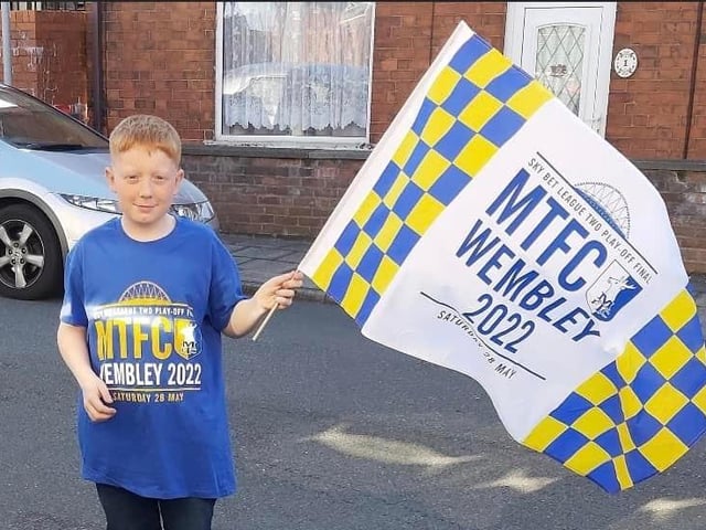 Mansfield Town fans are on their way to Wembley.