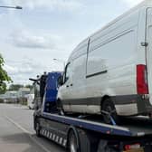 The heavily laden van was nearly twice its three-and-a-half-tonne limit