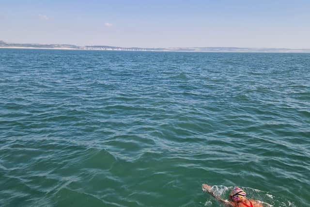 Vikki Chester swimming the English Channel