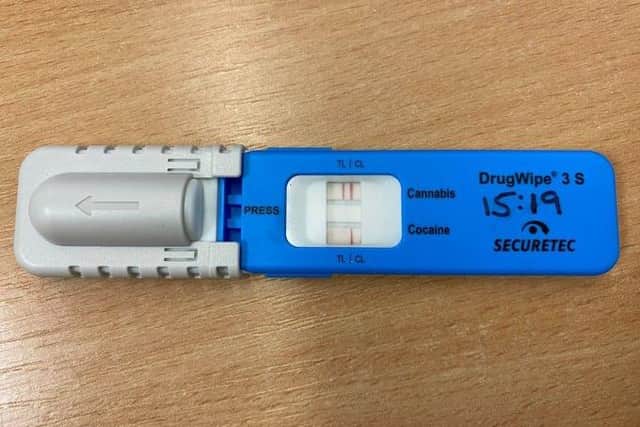 The DrugWipe testing machine that was used on the disqualified driver stopped in Ollerton.