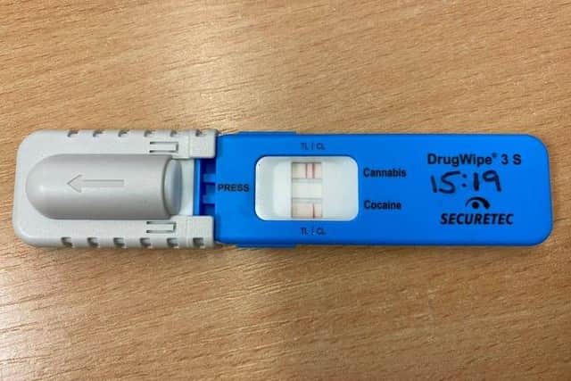 The DrugWipe testing machine that was used on the disqualified driver stopped in Ollerton.