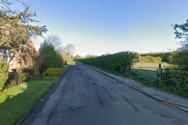 Silverhill Lane in Teversal, where the five family homes could be built. (PHOTO BY: Google Maps)