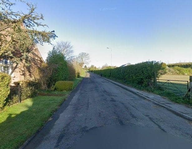 Silverhill Lane in Teversal, where the five family homes could be built. (PHOTO BY: Google Maps)