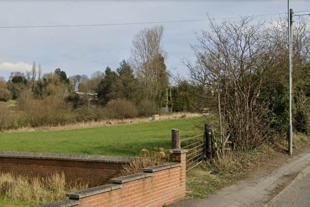 The proposed development site, off Blackwell Road, Huthwaite.