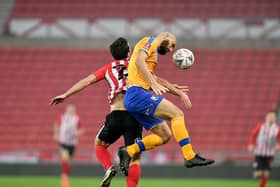Match action from the Stags' victory at Sunderland. Photo: Frank Reid