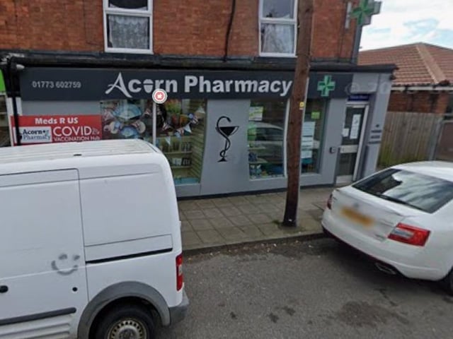 Acorn Pharmacy on Main Road, Jacksdale, will be closed on Christmas Day and Boxing Day.