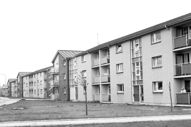 The new housing at Kersiebank Terrace, Grangemouth in June 1966.