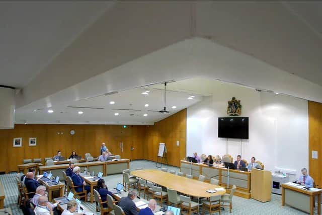 A new camera in Mansfield Council's council chamber recorded the latest full council meeting. (Photo by: Local Democracy Reporting Service)