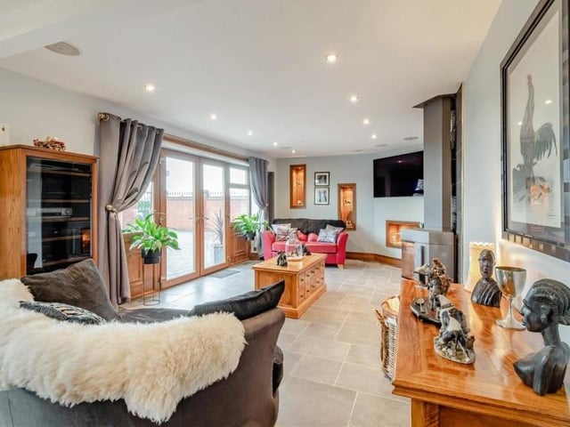 The sitting room might be spacious but it is also bright and comfortable, offering a touch of luxury.