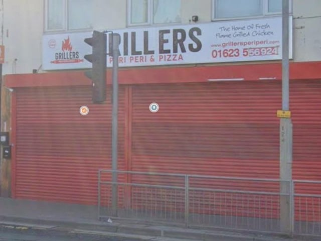Grillers peri peri and pizza on Mansfield Road, Sutton, was rated one out of five on November 13