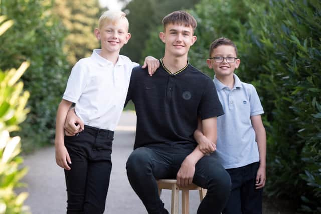 Brothers Codey, Konnor and Ryley have raise £400 for the Beacon Project by running 200 miles between them
