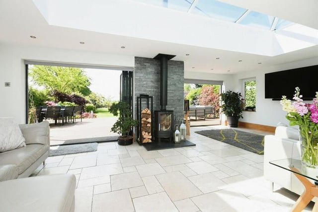 The heartbeat of the Alfreton Road house is this stunning open-plan family room, which also flows into a kitchen/diner. Double bi-folding doors open out on to the back garden.