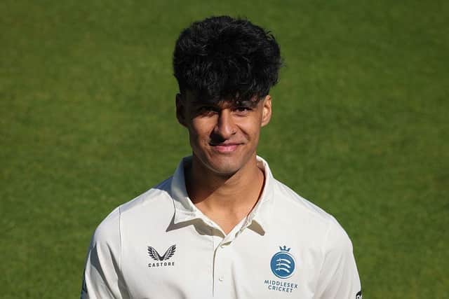 Naavya Sharma gave Middlesex brief hope of forcing a win against Derbyshire.