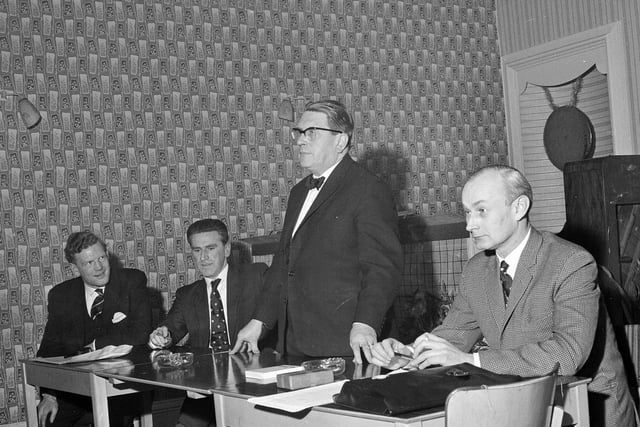 The Edinburgh Junior Chamber of Commerce meeting in Bruntsfield in February 1964.