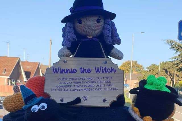 Rainworth resident gets 'crafty' on Southwell Road.