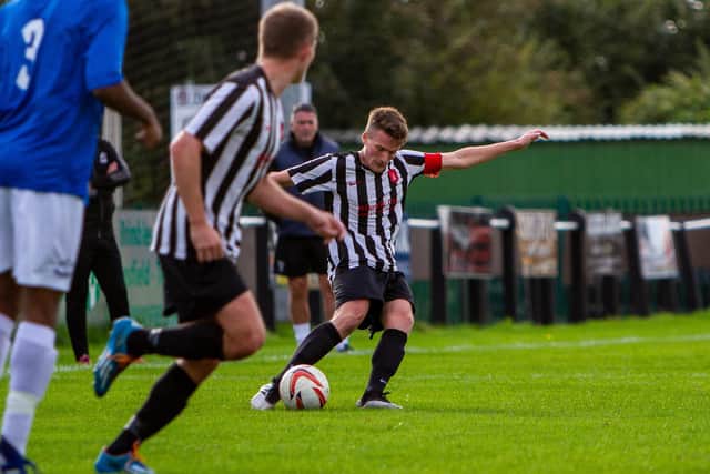 Mitch Mullins, who is loving his football again now he is at Clipstone.