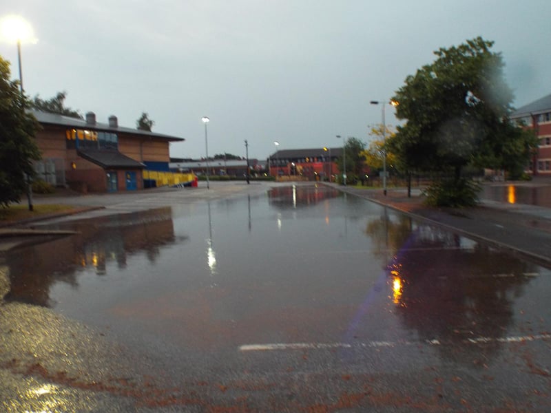 The car park at Water Meadows in Mansfield in 2014