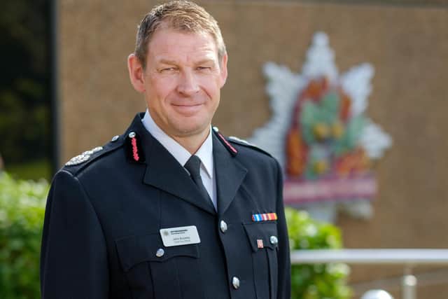 Chief Fire Officer John Buckley, of Nottinghamshire Fire & Rescue Service.