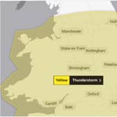 Storm warnings have been issued for Yorkshire and the East Midlands.