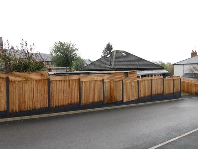 Our last shot of the £255,000 bungalow shows how it presents itself from the street.The fenced border offers plenty of privacy.