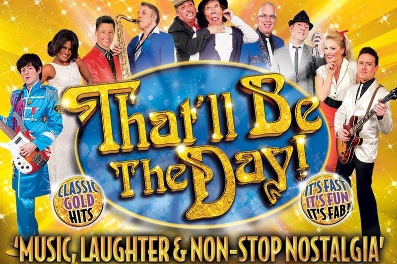 Celebrate the most iconic moments in comedy and pop culture from the 1950s to the 1980s in 'That'll Be The Day', a fabulous rock 'n' roll show that takes place at Mansfield's Palace Theatre tomorrow night (Thursday). Combining uproarious comedy sketches and impersonations with breathtaking vocals and dazzling musicianship, the show has been touring the country for many years and is renowned as being in a league of its own.