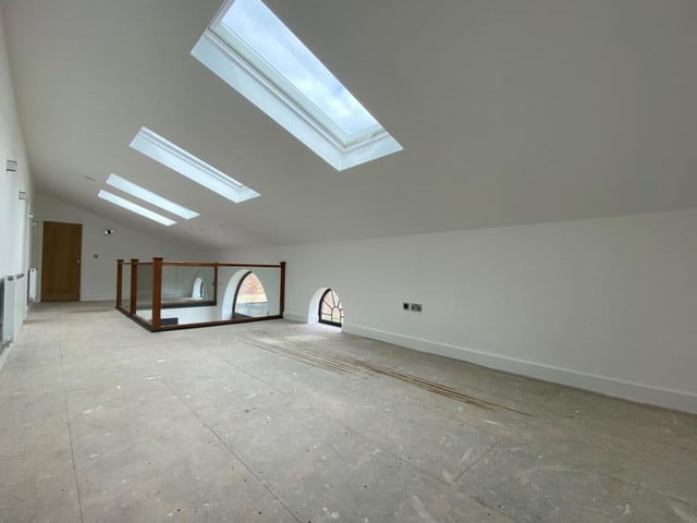 The first floor is as expansive as it is attractive. This stunning reception room is accessible from the mezzanine landing area and overlooks the back of the house, with terrific views of the Annesley countryside.