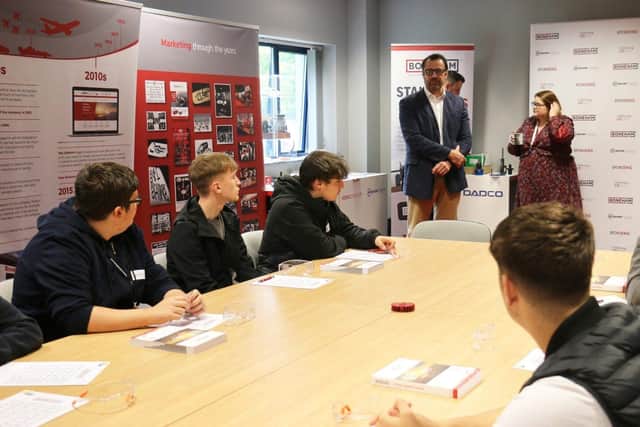 Engineering students learnt about the company's history and its growth over the past century